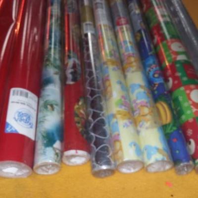 Huge Lot of Christmas Wrapping Paper.