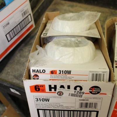 Halo 6 inch White Trims 310W - 6 trims
