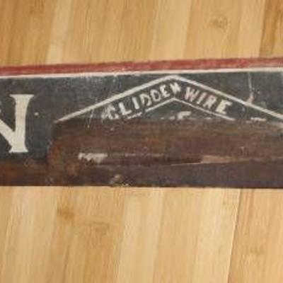 Glidden Wire Sign - Approximately 47 Inches Long