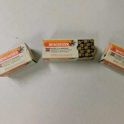 3 Boxes of Winchester Super-X 22 Magnum Jacketed H ...