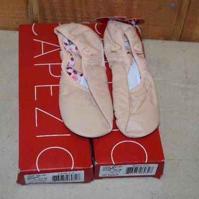 2 Pair Capezio Ballet Shoes Girls Love Ballet