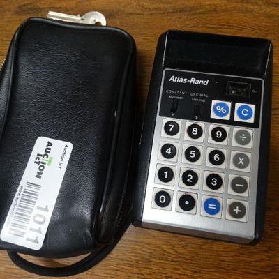 Atlas-Rand vintage calculator w case