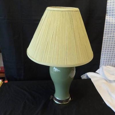 Olive Green Lamp 26 tall...
