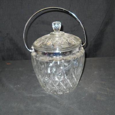 Pretty Glass Ice Bucket...
