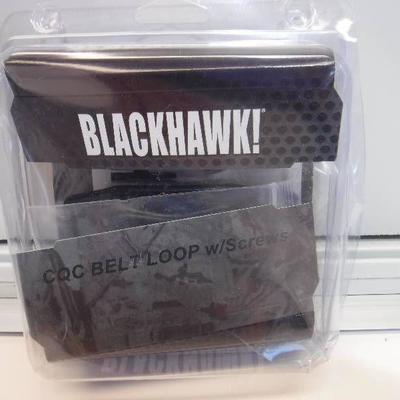 Black hawk belt loop with screws and pocket knife