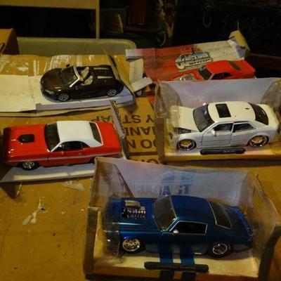 Lot of 5 1 24 scale cars.