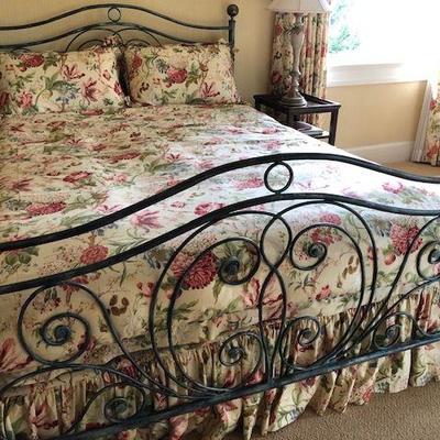 Queen size bedframe and mattress - Victorian style