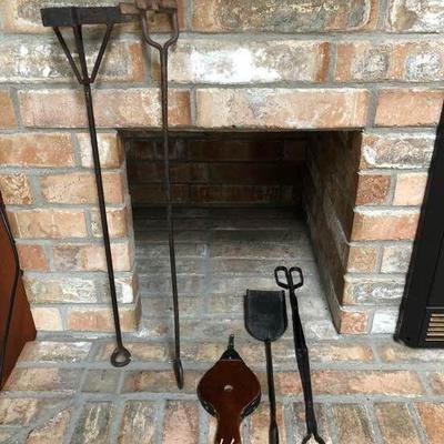 Branding irons and fireplace tools