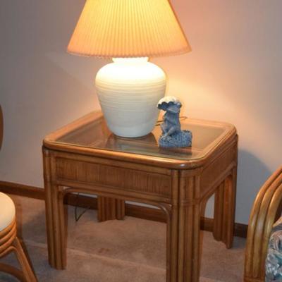 End Table with Table Lamp