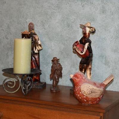 Figurines and Candle Holder