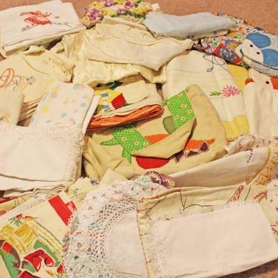 Box of Old Linens