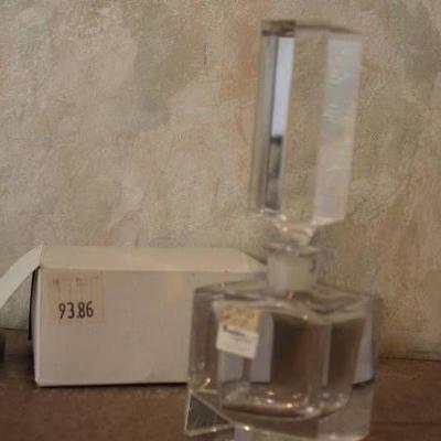 Crystal Perfume Bottle - Has chip see pics - still ...