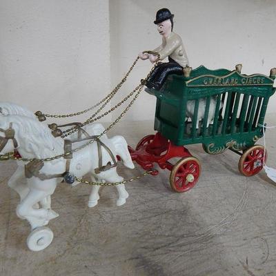Toy Cast Iron Overland Circus Wagon