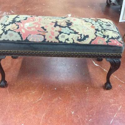 Antique Ball l& Claw Long Bench