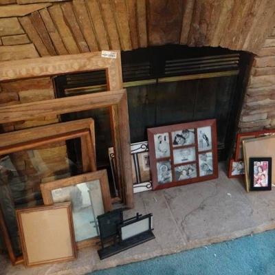 Lot of picture frames.