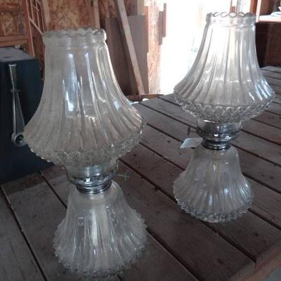 Vintage oil lamps.