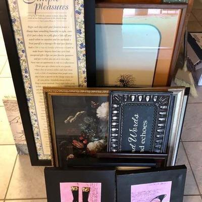 Assorted Framed Art