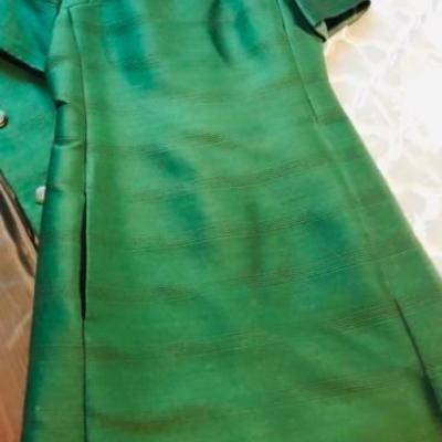 Vintage Green Coat with Dress by Rona