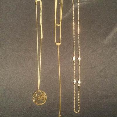 14k Necklace with 925 Pair