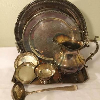 Silver Plate Platter & More