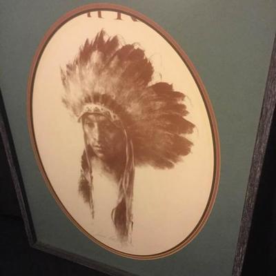 Native American in Headdress