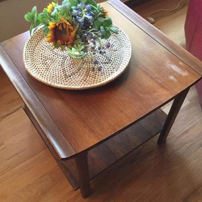 Lane End Table with decor