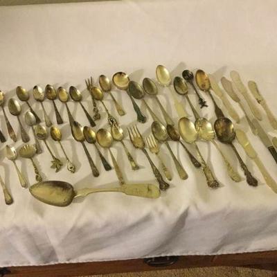 Assortment of Silver Plate Spoons