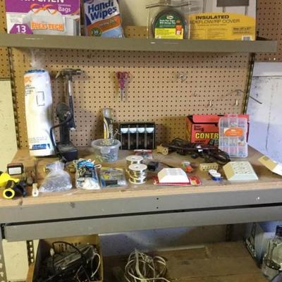 Work bench and accessories galore!