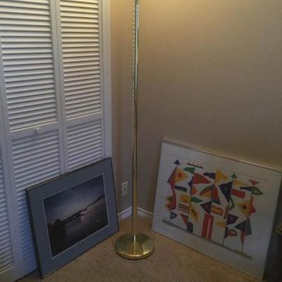 Brass Floor Lamp, One Print