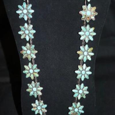 Artist F.J. Sterling Silver & Turquoise