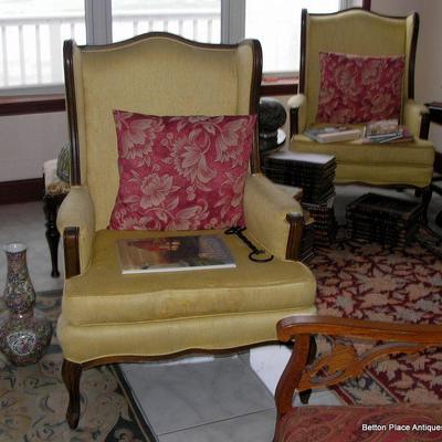 Pair of Wingback armchairs