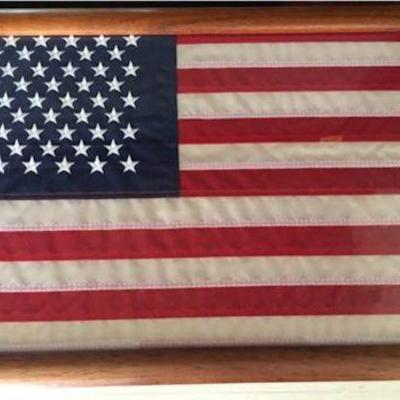 KCW034 Framed US Flag