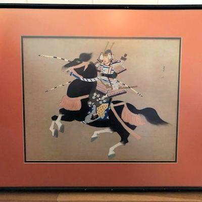 KCW081 Japanese Samurai Warrior Framed Art Print