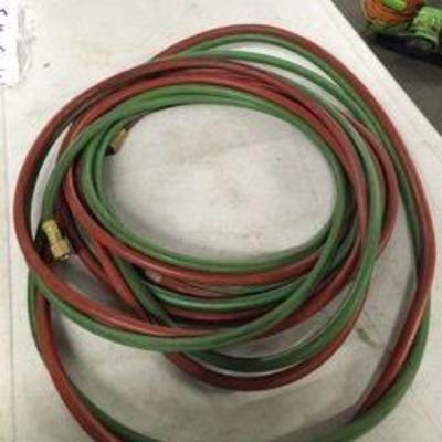 Lot of Rubber Hose with Brass Ends