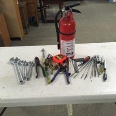 Fire Extinguisher and Misc Hand Tools