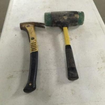 Rubber Mallet and Claw Hammer