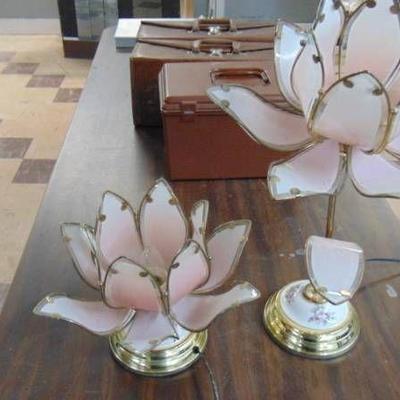2 - Water Lilly lamps - very cool
