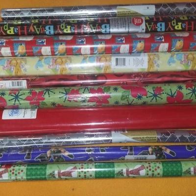 Huge Lot of Christmas Wrapping Paper