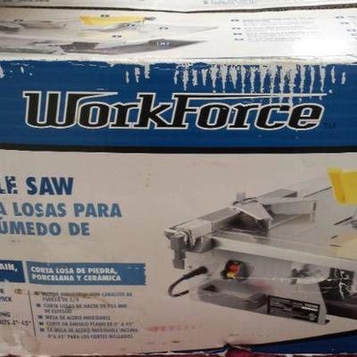 WorkForce 7 Wet Tile Saw in Box