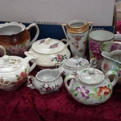 Vintage China Pitchers, Teapots, Vases Â…