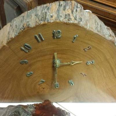Wood Slice Made into a Clock