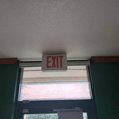 Lot (4) exit signs