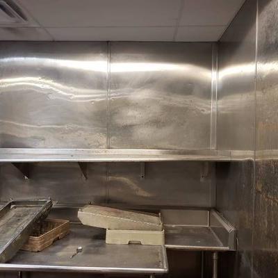 90x20 stainless wall shelf