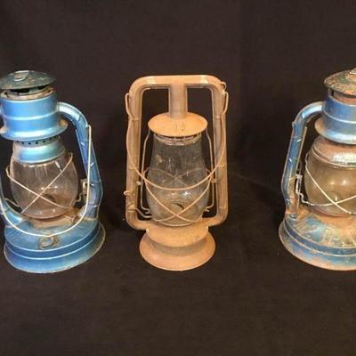 Three Kerosene Lanterns Lot #1