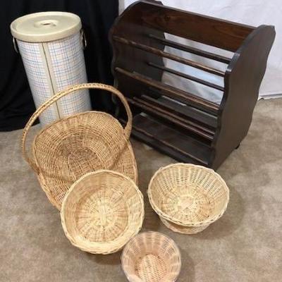 Large Shoe Rack, Hamper & Baskets