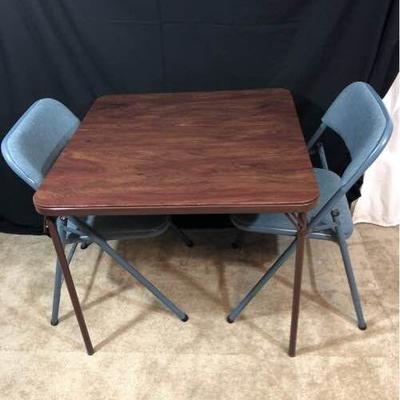 Card Table and Two Chairs