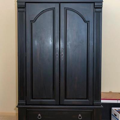 Black Armoire or entertainment cabinet