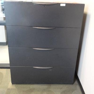 4 Drawer lateral file cabinet.
