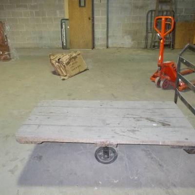 warehouse railroad cart