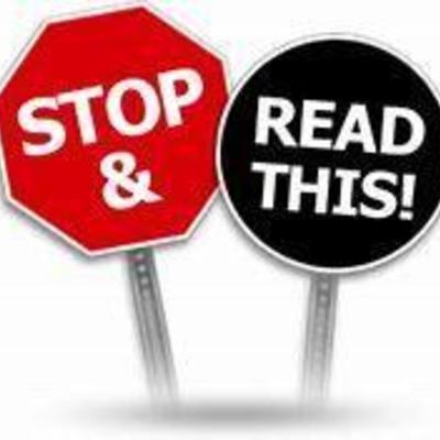 Stop And Read DO NOT BID